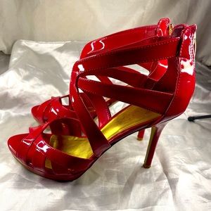 Red Marc Fisher heels.